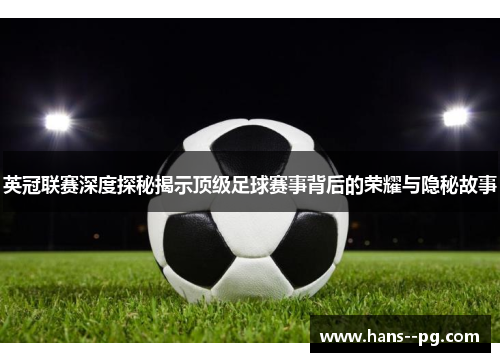 英冠联赛深度探秘揭示顶级足球赛事背后的荣耀与隐秘故事